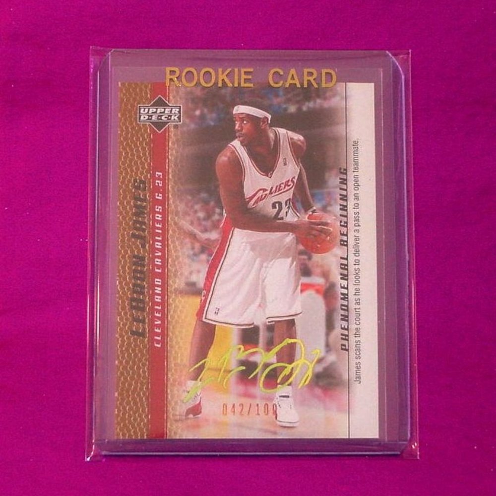 Lebron James Autograph REPRINT NOVELTY Card